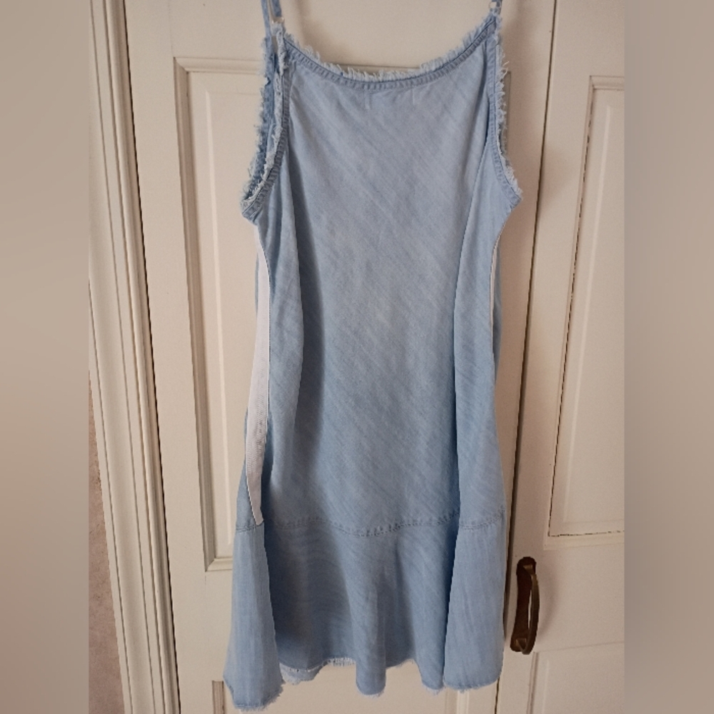 Bella Dahl Sky Blue A-Line Dress.Pit To Pit 19" - Picture 6 of 7